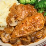 Healthier Chicken Cacciatore with Mashed Potatoes  